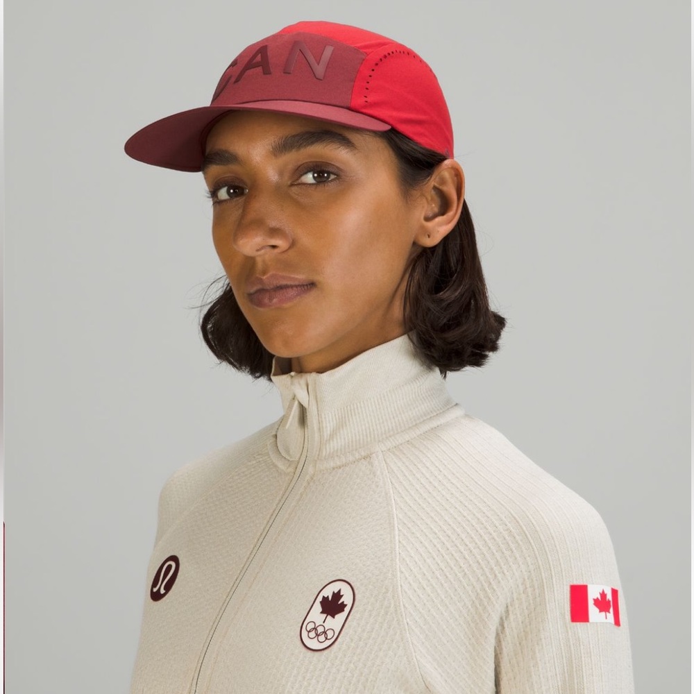 Lululemon Canada Lightweight Crushable Running Hat Red Unisex New with Tags S/M